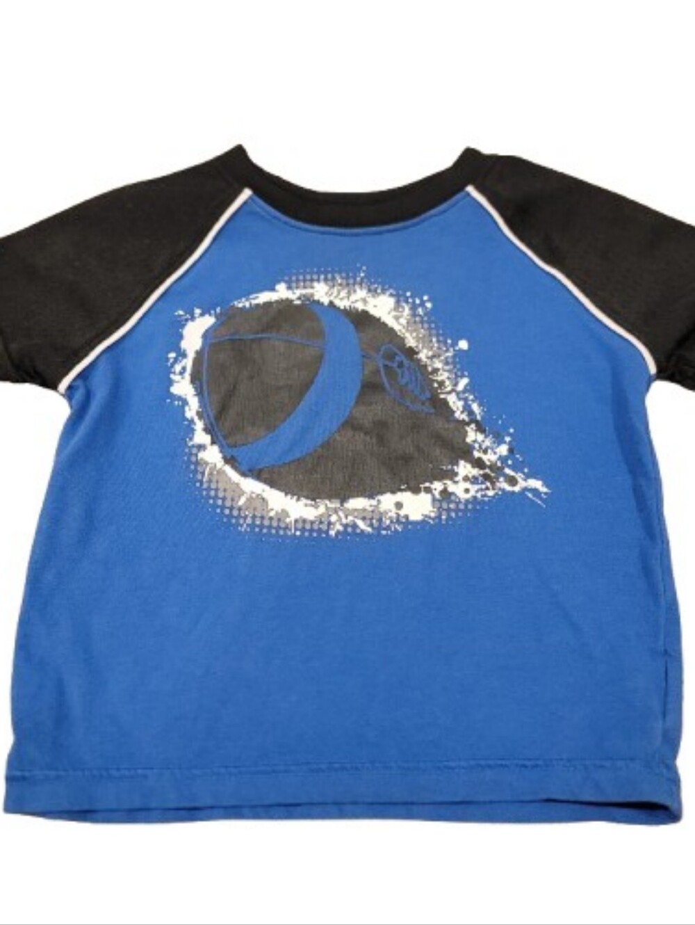Peanut &‎ Ollie Pullover T Shirt Toddler Boys 18M Blue Short Sleeve Football Tee
